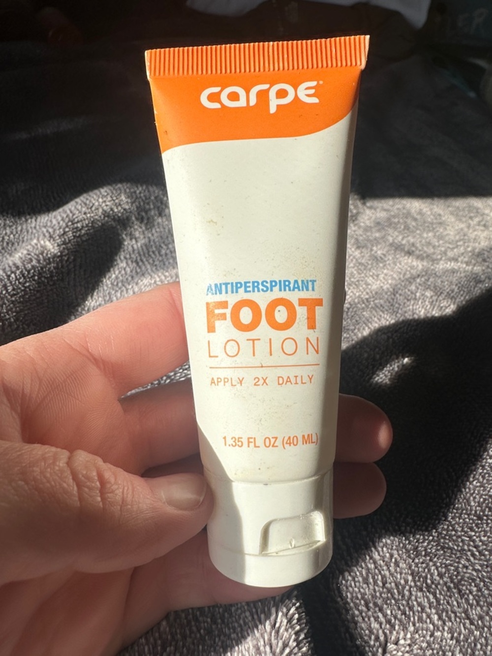 Carpe Antiperspirant Foot Lotion - Orange/White